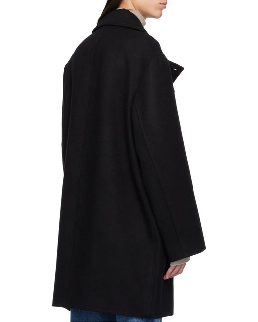 Totême Blue Totême Double-Breasted Long Coat