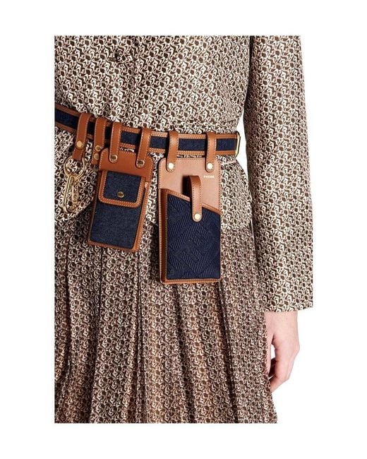 Fendi White Multi-Accessory Ff Motif Belt