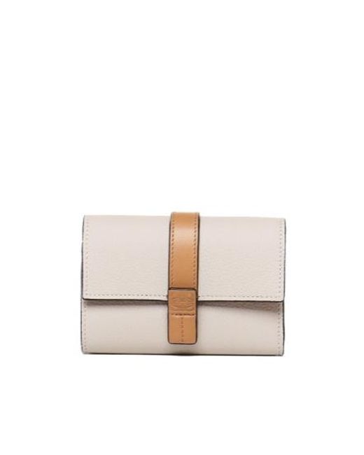 Loewe White Strap-Closure Wallet