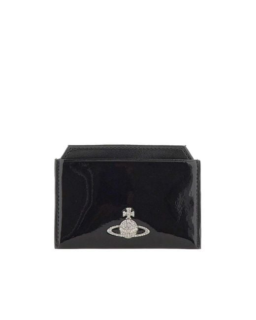Vivienne Westwood Black Flat Card Holder