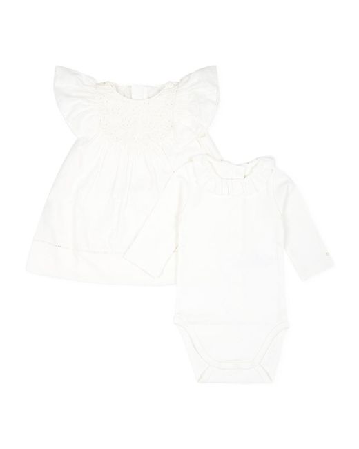 Chloé White Ruffle-Detail Pyjamas Set