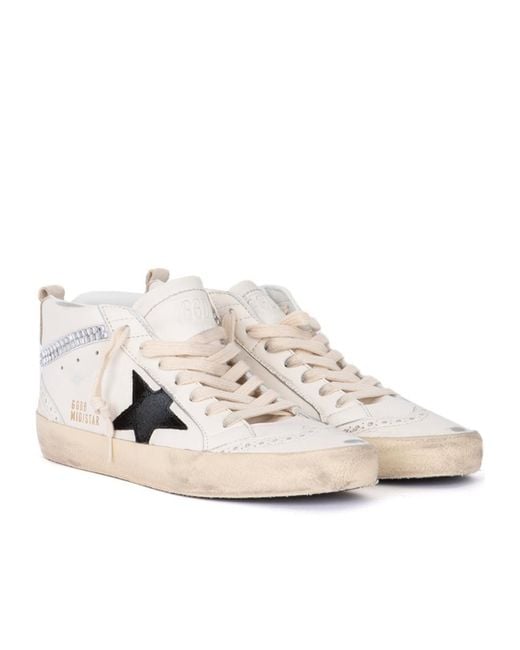 Golden Goose Deluxe Brand White Mid Star Sneakers
