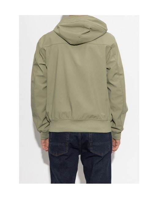 Stone Island Green Hooded Zip-Up Jacket for men