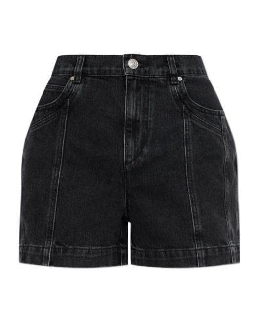 Isabel Marant Black Isabel Marant Étoile Joely Denim Shorts