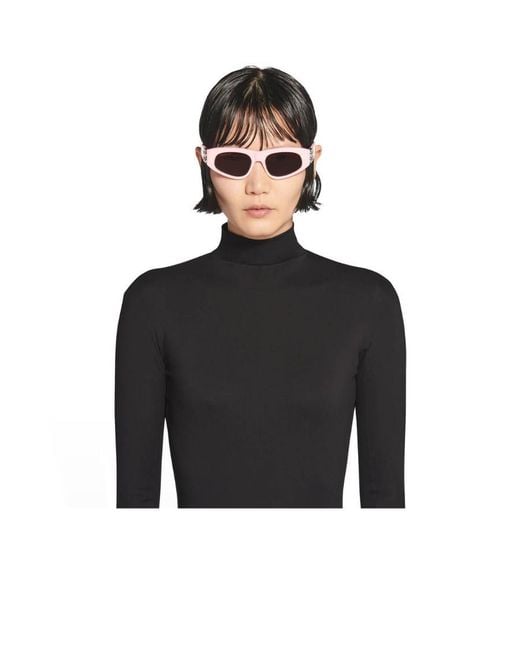 Balenciaga White Occhiali Da Sole Dinasty D-Frame Da Donna