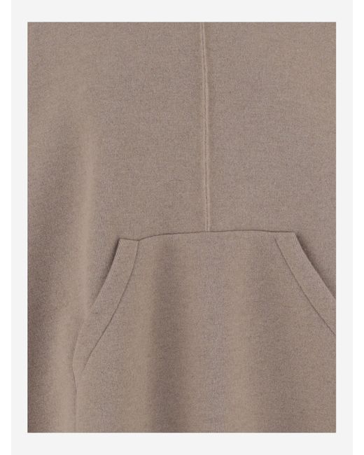 Bottega Veneta Brown Hooded Cape