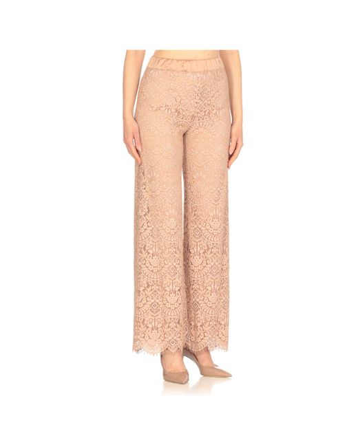 D.exterior Natural Elastic Waist Casual Pants