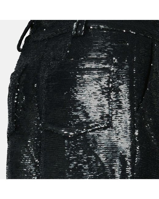 IRO Black Nucas Sequined Shorts