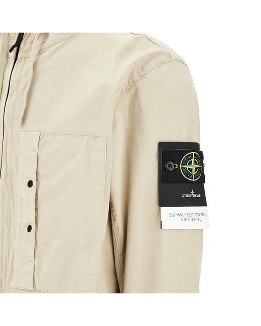 Stone Island Natural Drawstring Jacket for men