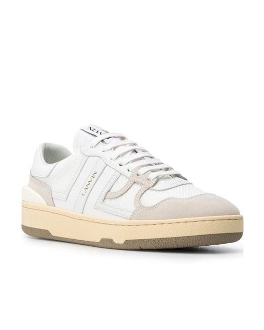 Lanvin White Logo Casual Sports Shoes