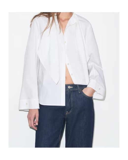 Tory Burch White Bow Detail Tunic Top