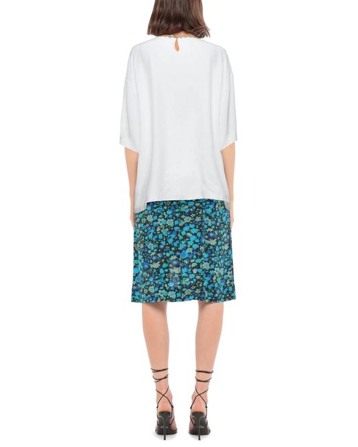 Dolce & Gabbana White Solid-Colored Short-Sleeved Top