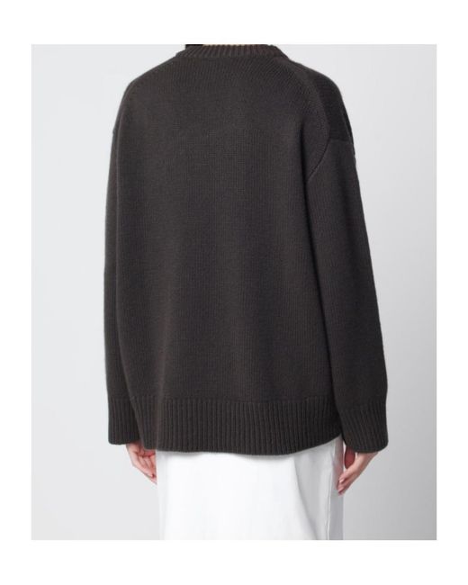 Lisa Yang Black Crewneck Sweater Noor