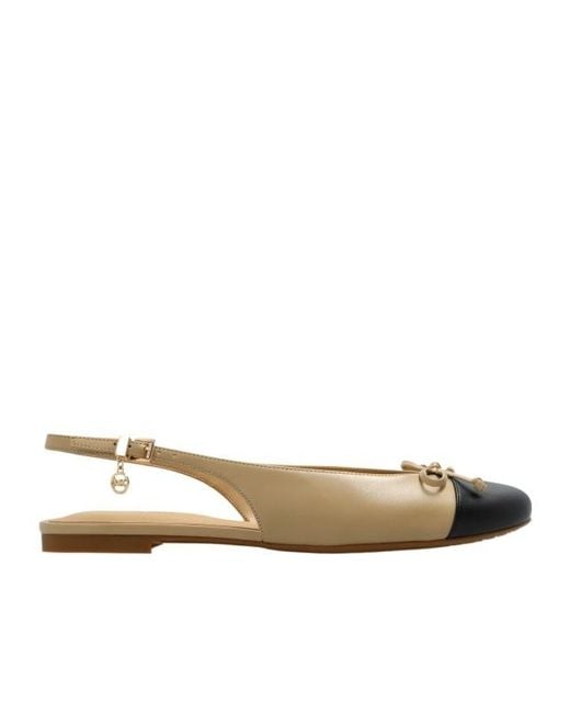 MICHAEL Michael Kors Natural Slingback Flat Sandals