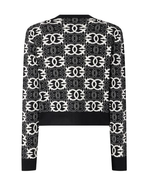 Pinko Black Pattern Cardigan