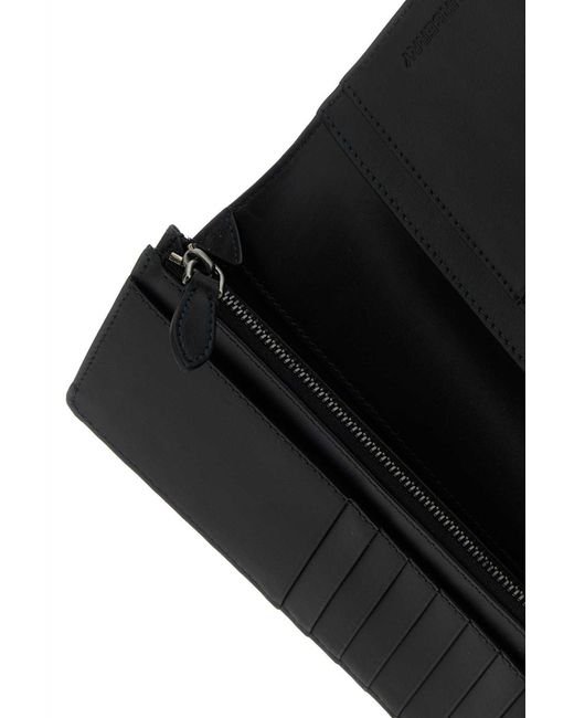 Burberry Black Check Printed Folded Wallet for men