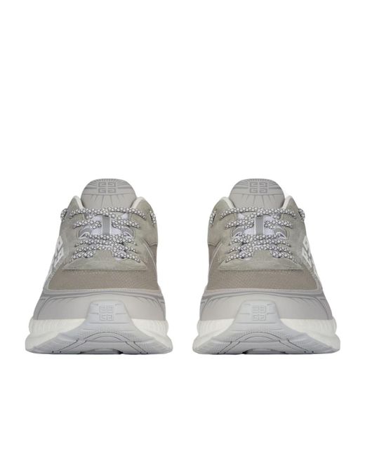 Givenchy Gray Nfnty-52 Lace-Up Sneakers for men
