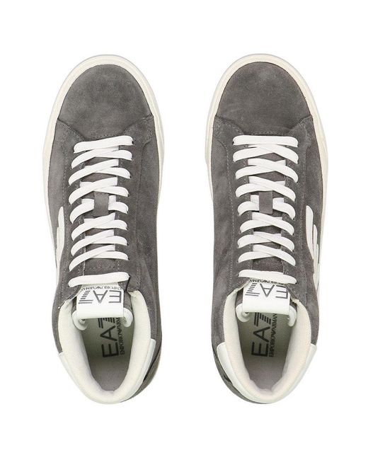 EA7 Multicolor High-Top Logo Casual Sneakers for men