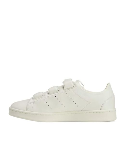Y-3 White Stan Smith Hook-And-Loop Shoes