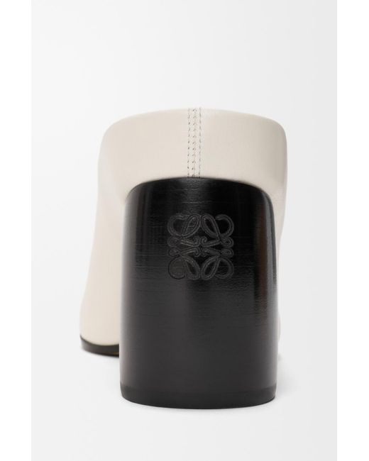 Loewe White Oval Mule