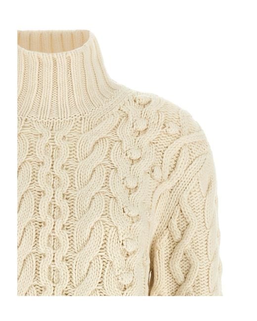 Stella McCartney Natural Long-Sleeved Sweater
