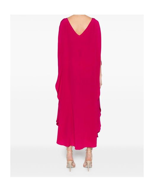 Gianluca Capannolo Pink Iris Ruffled Dress