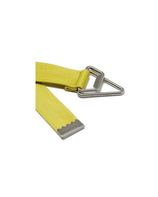 Bottega Veneta Yellow Triangle Buckle Belt for men