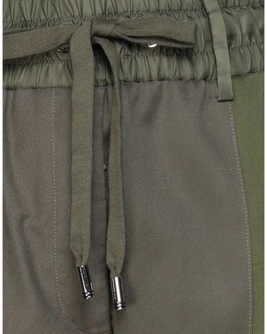 Dolce & Gabbana Green Multi-Color Casual Pants