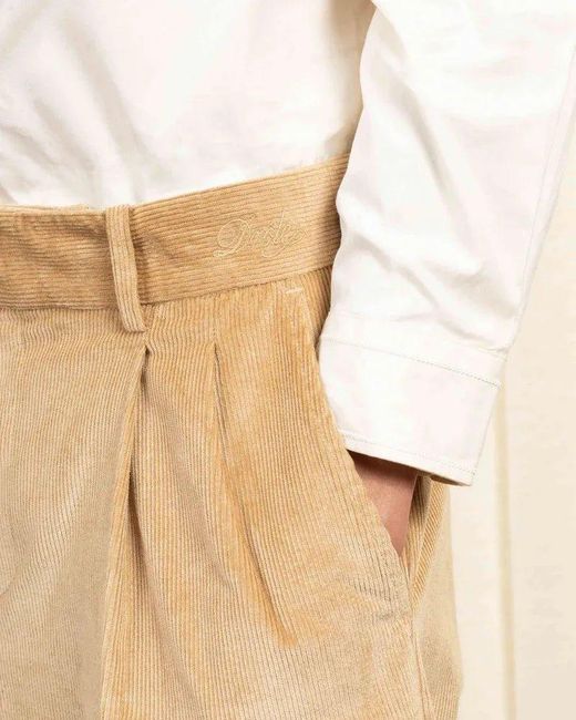 Drole de Monsieur Natural Drôle De Monsieur High-Waist Corduroy Pants for men