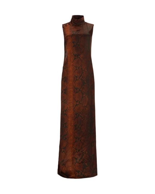 Jean Paul Gaultier Brown Cut-Out Maxi Dress