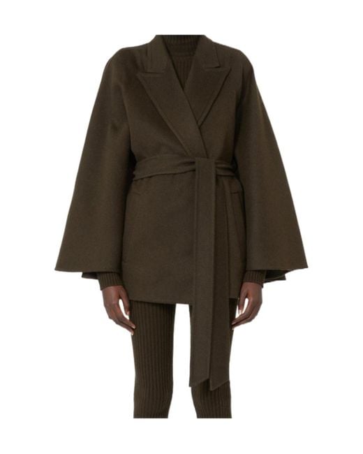 Max Mara Brown Verna Oversized Belted Coat