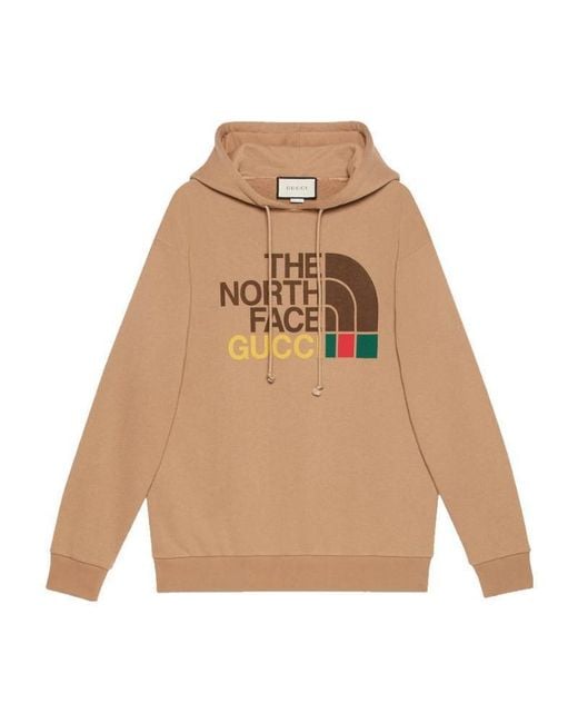 Gucci Natural X The North Face Logo Sweatshirt