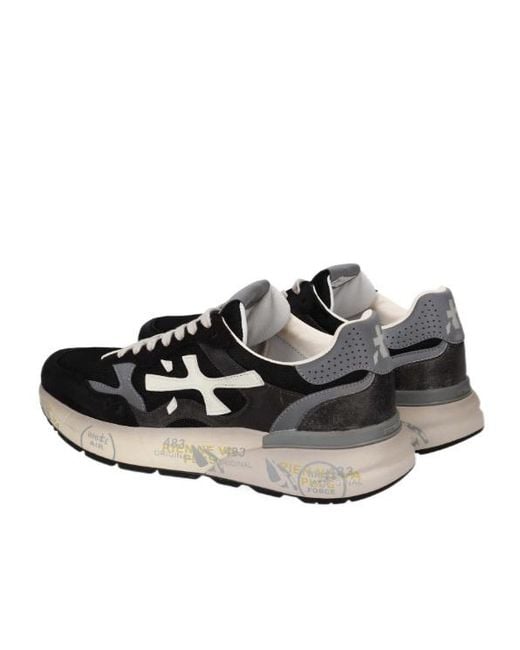Premiata Black Mick 01 Low-Top Sneakers for men