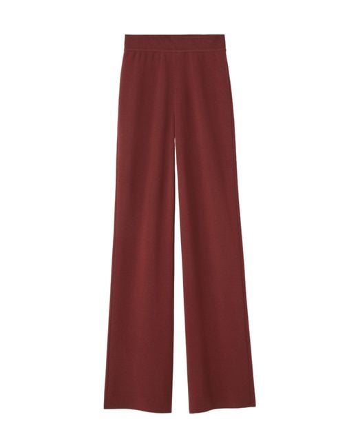 Loro Piana Red Wool Blend Casual Pants