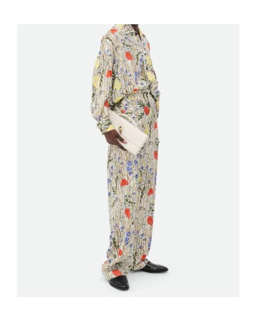 Bottega Veneta Metallic Flower Pyjama Set
