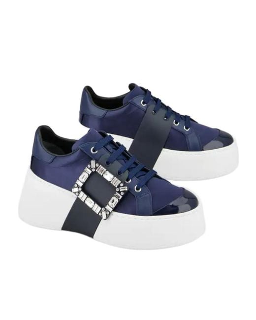 Roger Vivier Blue Viv' Skate Sneakers