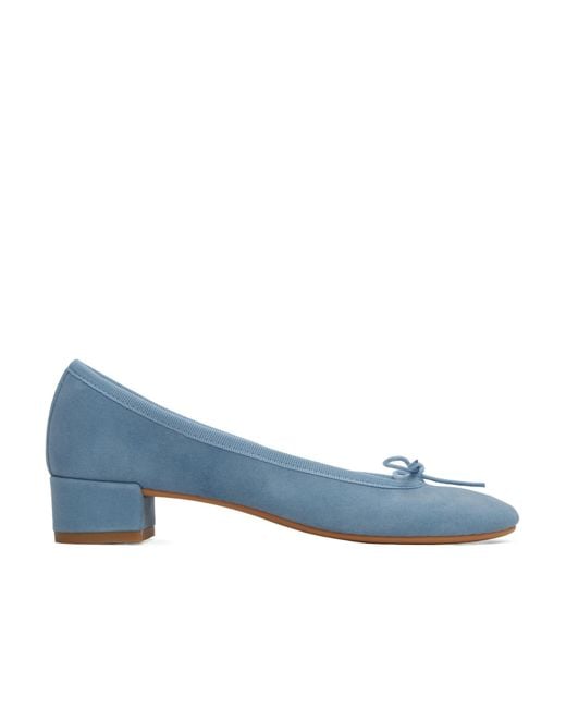 Repetto Blue Bow High Heels