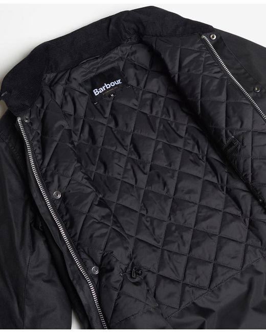 Barbour Black Sapper Wax-Finish Jacket for men