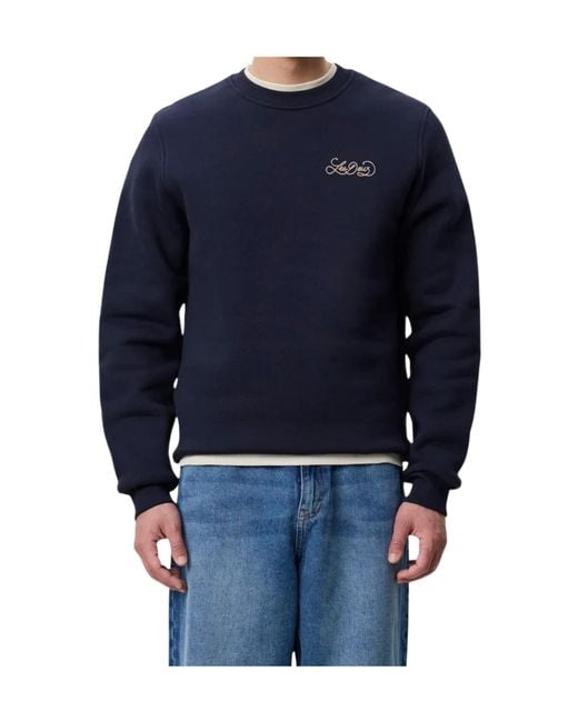 Les Deux Blue Long-Sleeve Sweatshirt for men