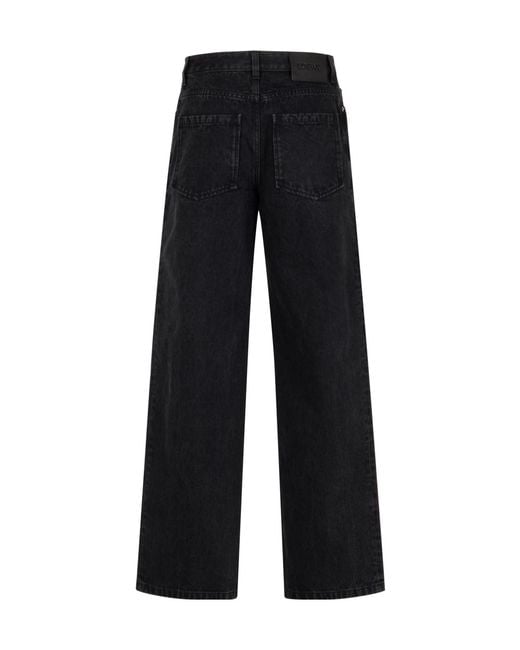Loewe Blue Anagram Baggy Jeans