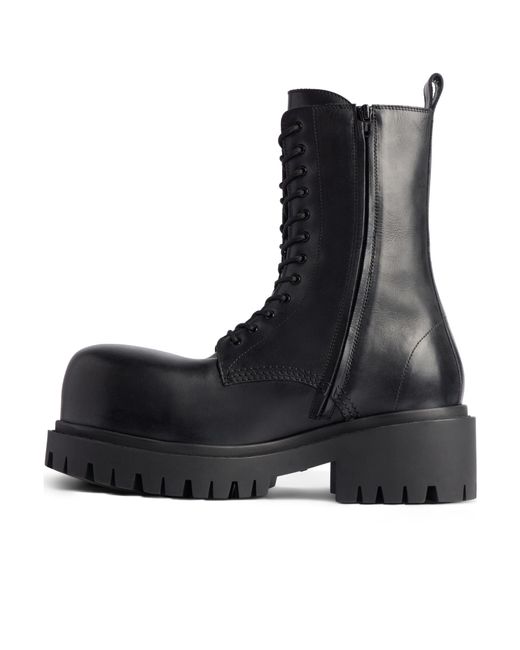 Balenciaga Black Stomper Ankle Boots for men