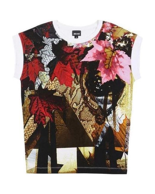 Just Cavalli Red Open-Necked Shirt