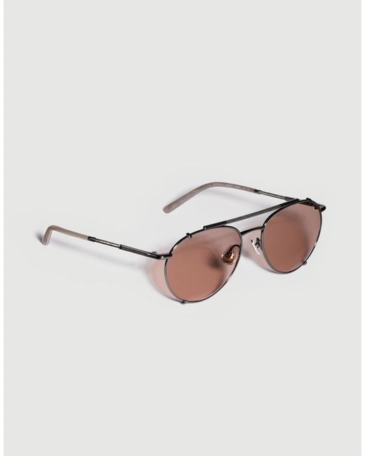Brunello Cucinelli Pink Full-Rim Sunglasses