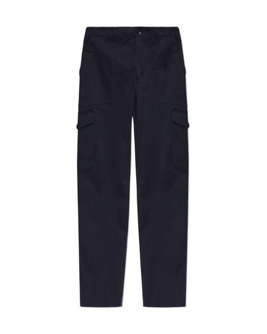 Etro Blue Pegaso Embroidered Trousers for men