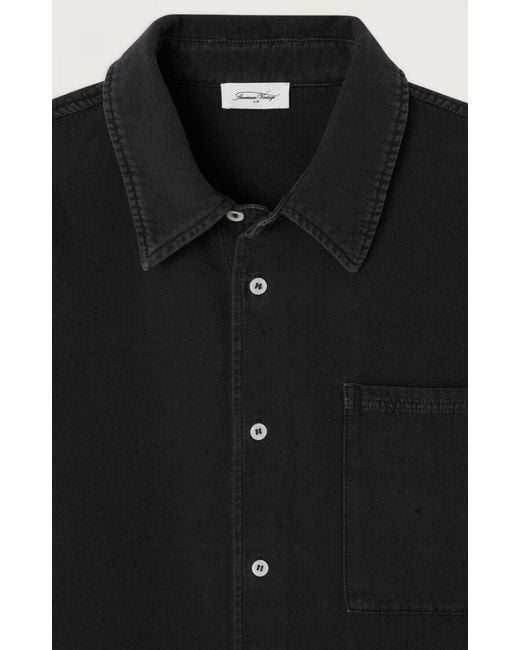 American Vintage Black Long-Sleeved Shirt for men