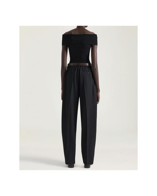 Givenchy Blue Off-The-Shoulder Top