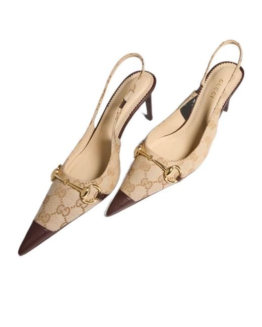 Gucci Metallic Donna Slingback Pump