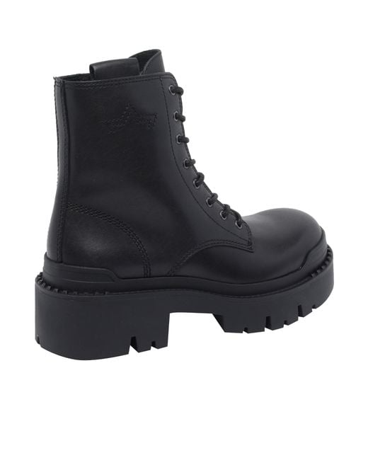 Ash Blue Round Toe Ankle Boots