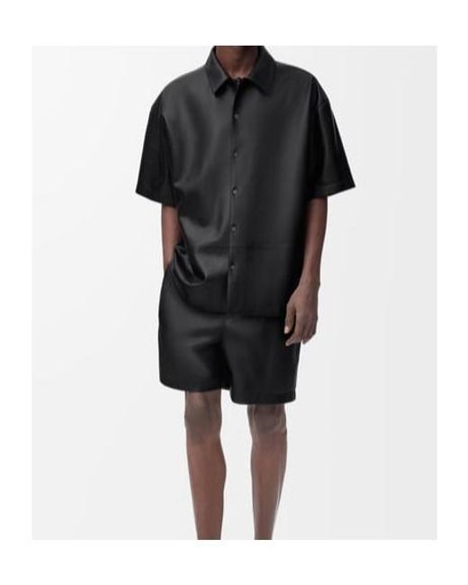 Loewe Black Elastic Waist Shorts for men