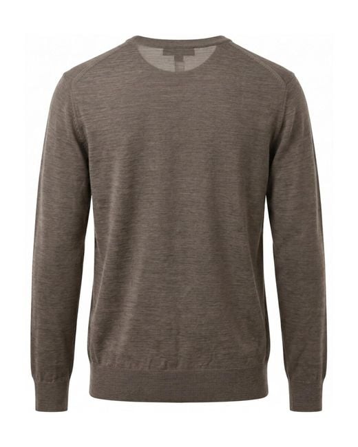 Sease Brown Lasca Crewneck Jumper for men
